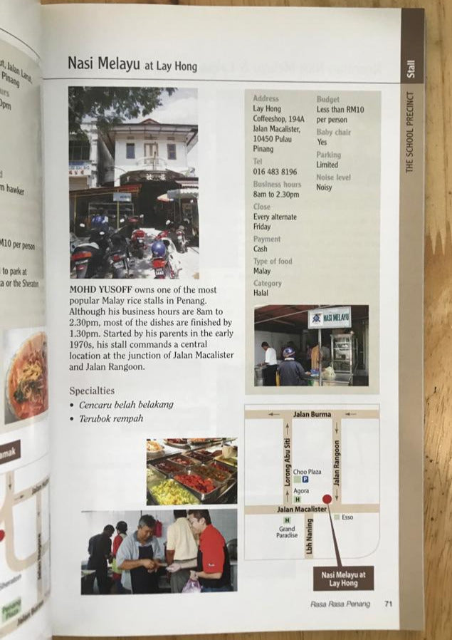 Rasa Rasa Penang: A Visitor-friendly Guide to its Food
