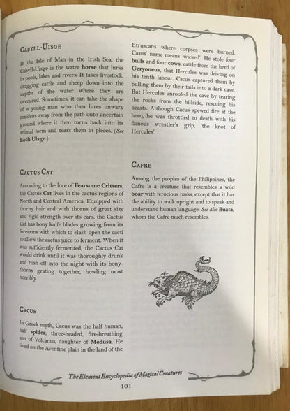 an a to z of monsters and magical beings The Element Encyclopedia of Magical Creatures: The Ultimate A-Z of Fan – PAKKA