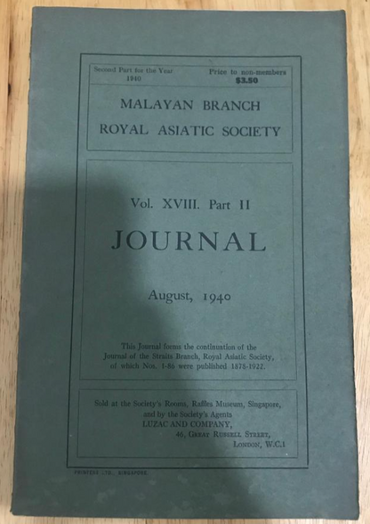 MBRAS Journal, August 1940, Part 2