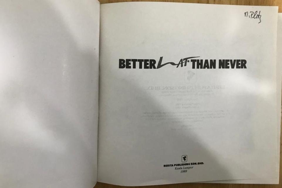 Better Lat Than Never (Second Edition)